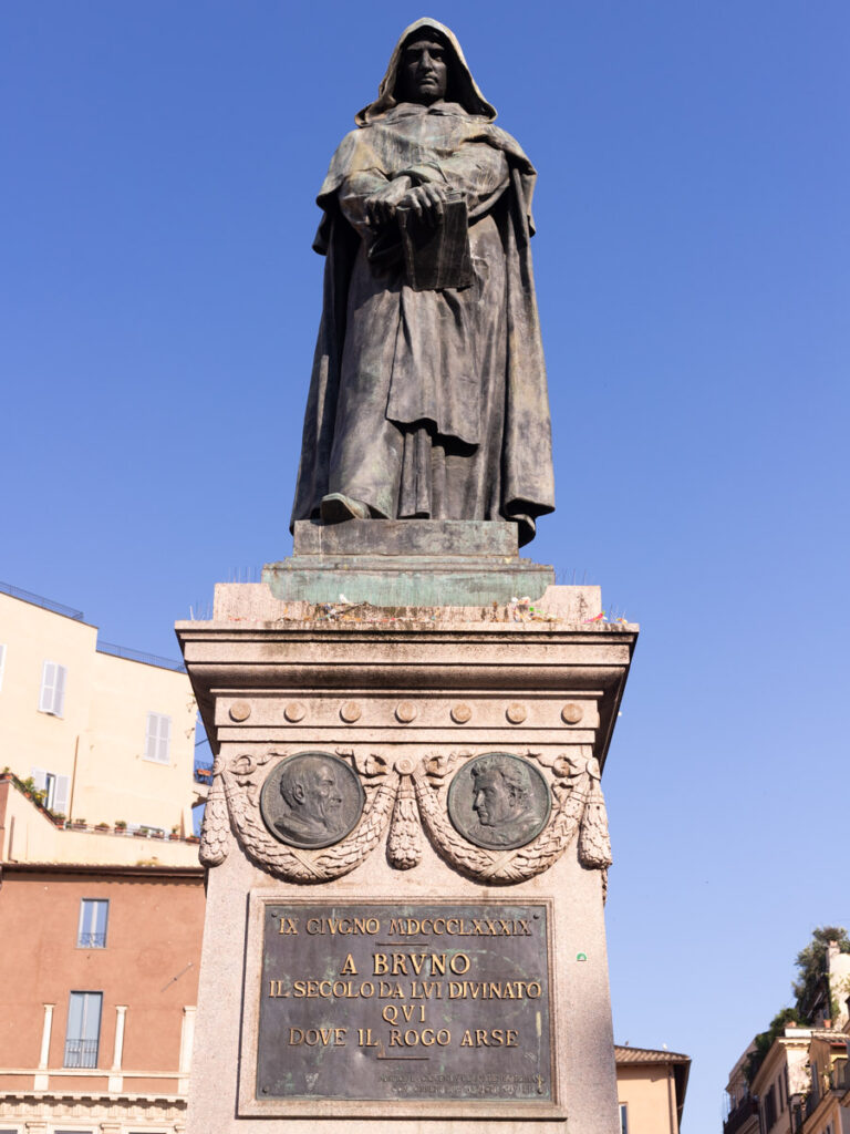 statue with fierce look on face