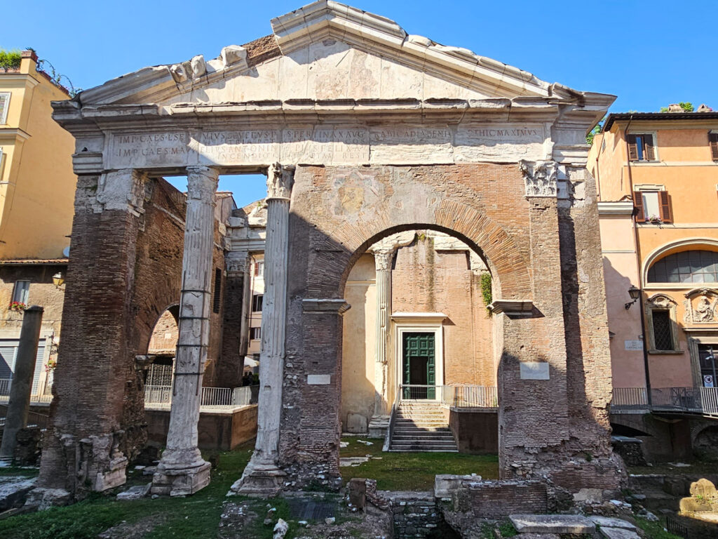 roman ruines of old temple