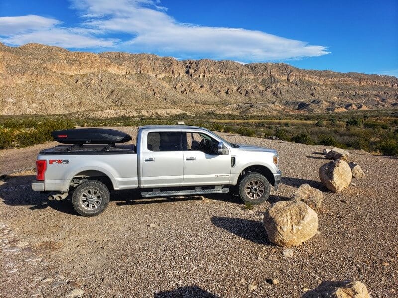 rv trip ford 250 big bend national park