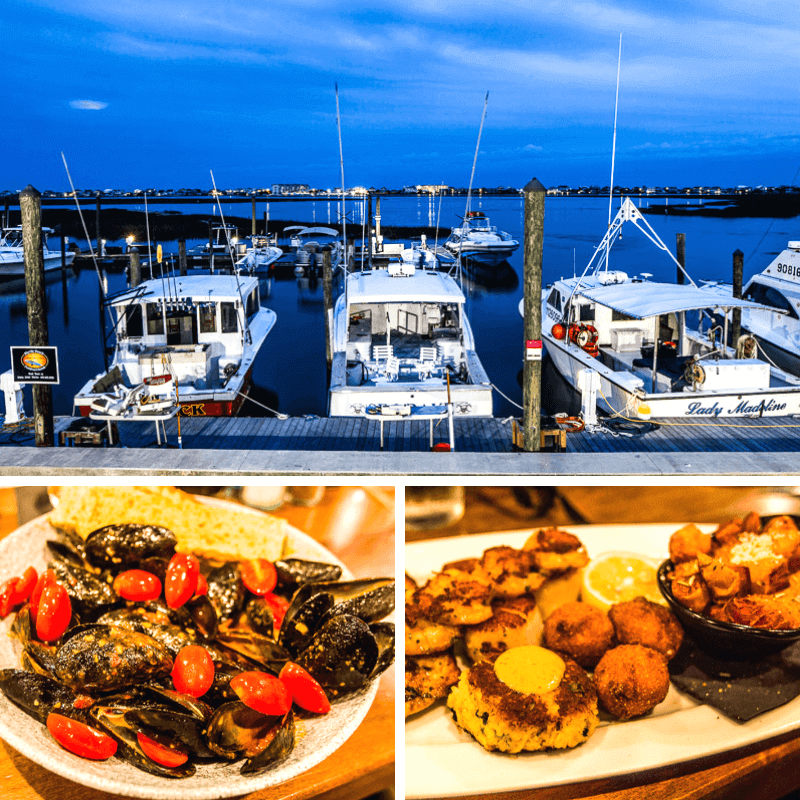 Wicked Tuna restaurant on marina