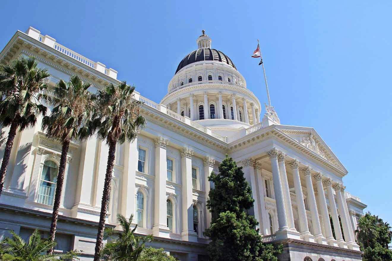 California state capitol building in sacramento, california.