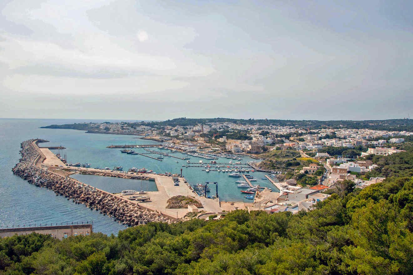 A view of a harbor with boats in it.