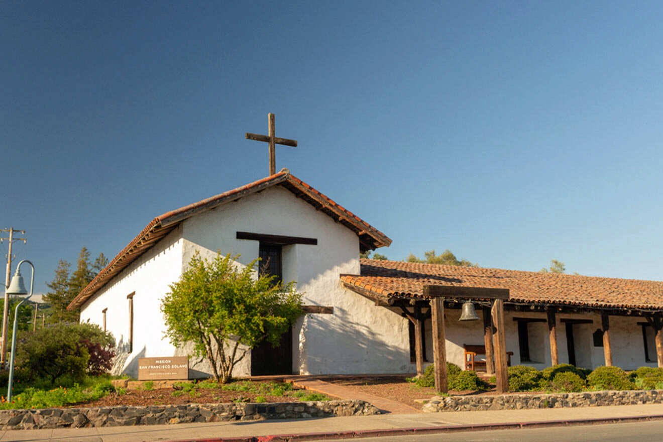 A church with a cross on it.