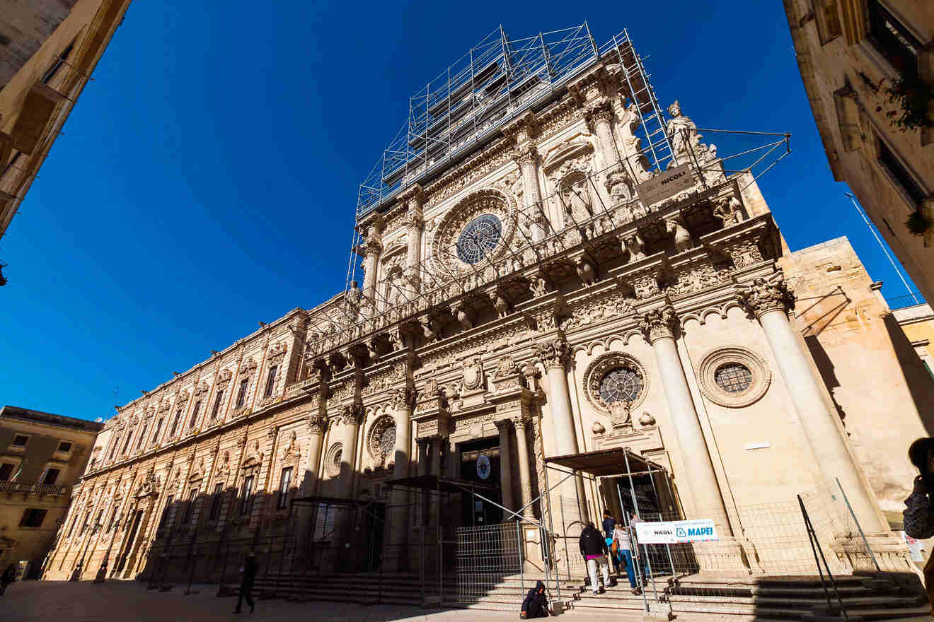 people entering a church