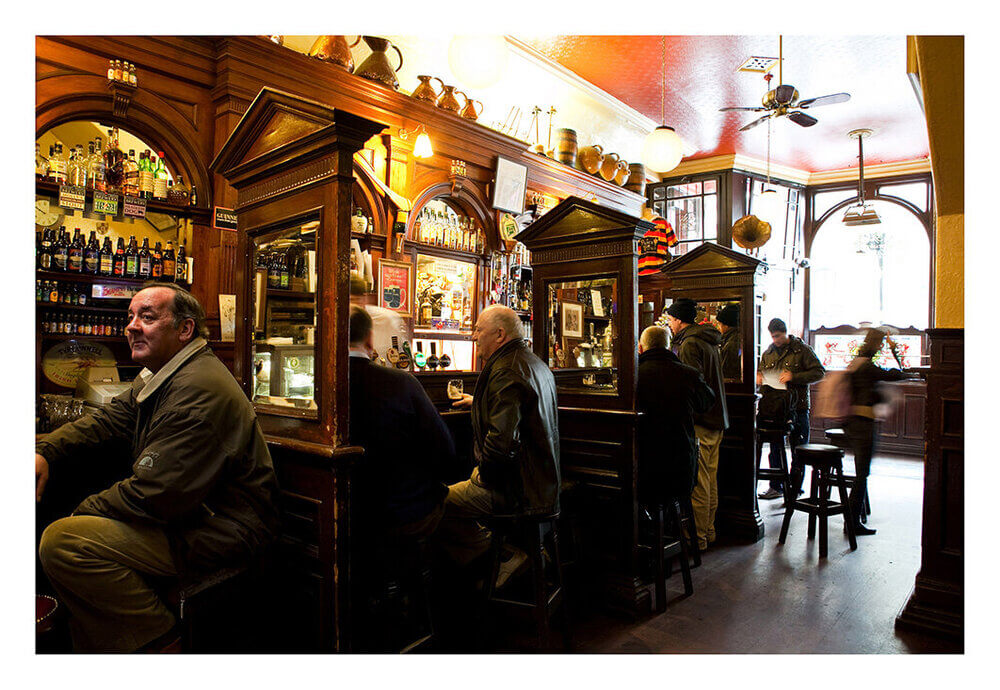 people sitting at The Palace Bar Dublin