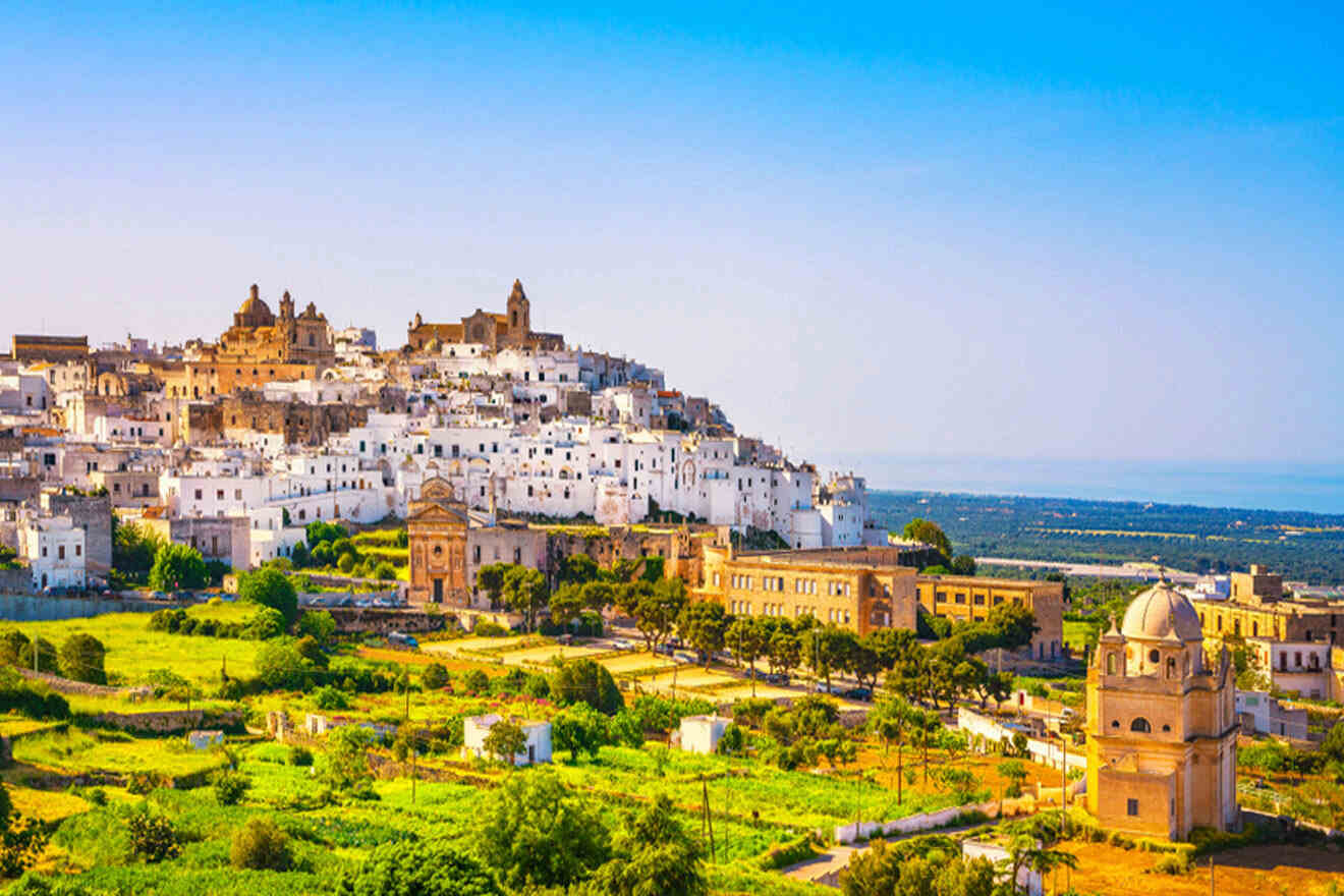 a view of a city with a hill in the background