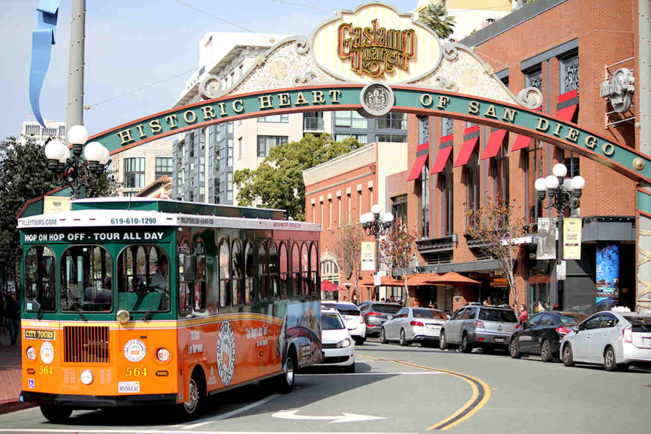 busy street with buses and cars