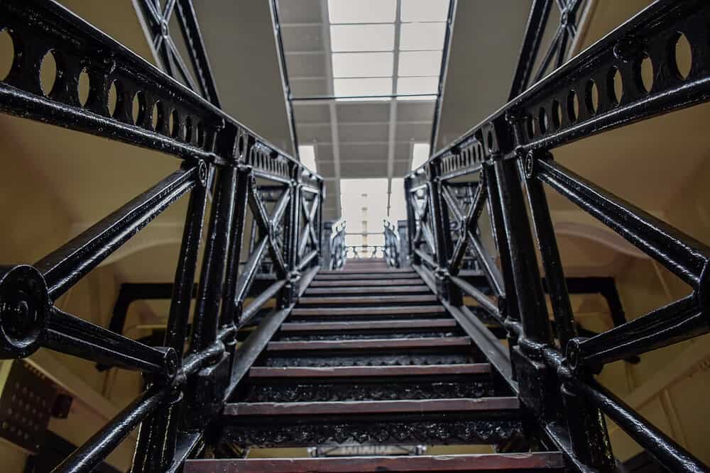 stairs inside crumlin goal