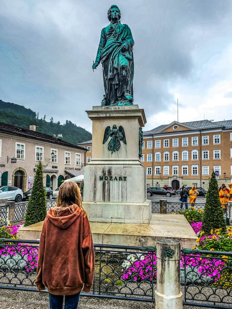 Statue of Mozart in Salzburg