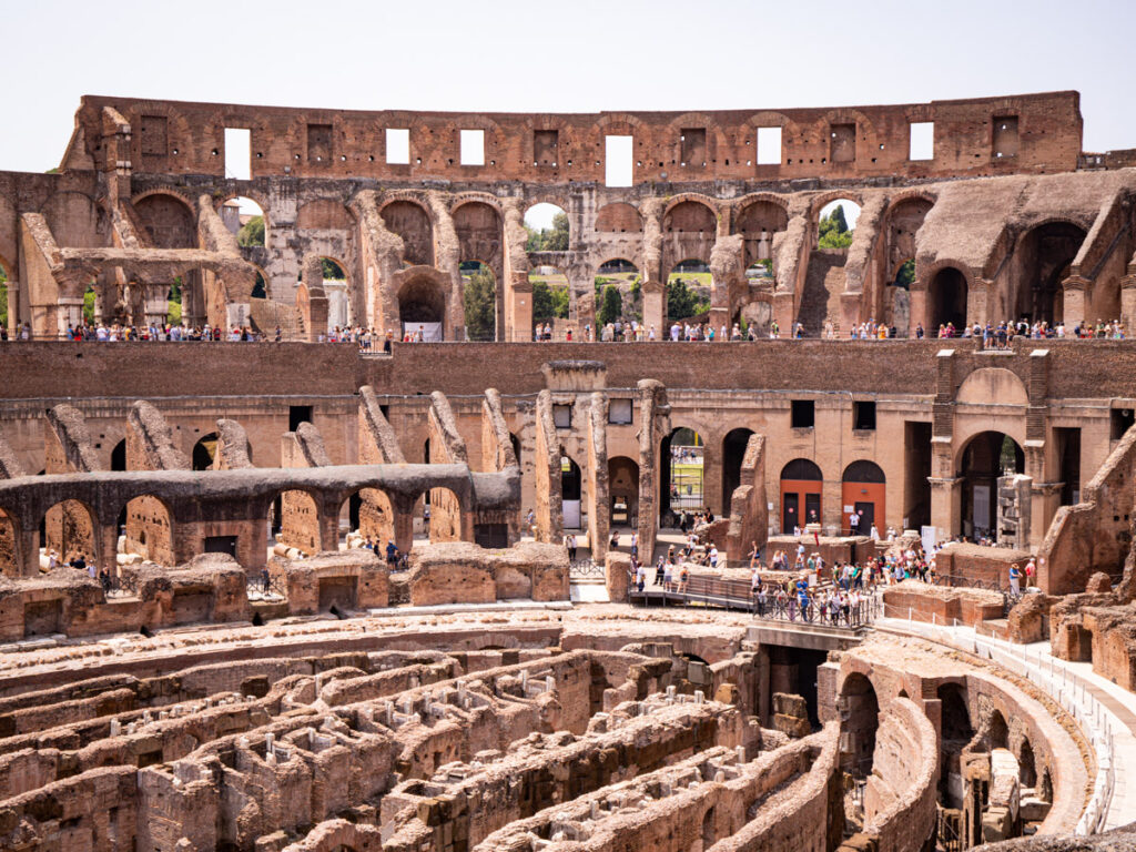 people inside the colosseum