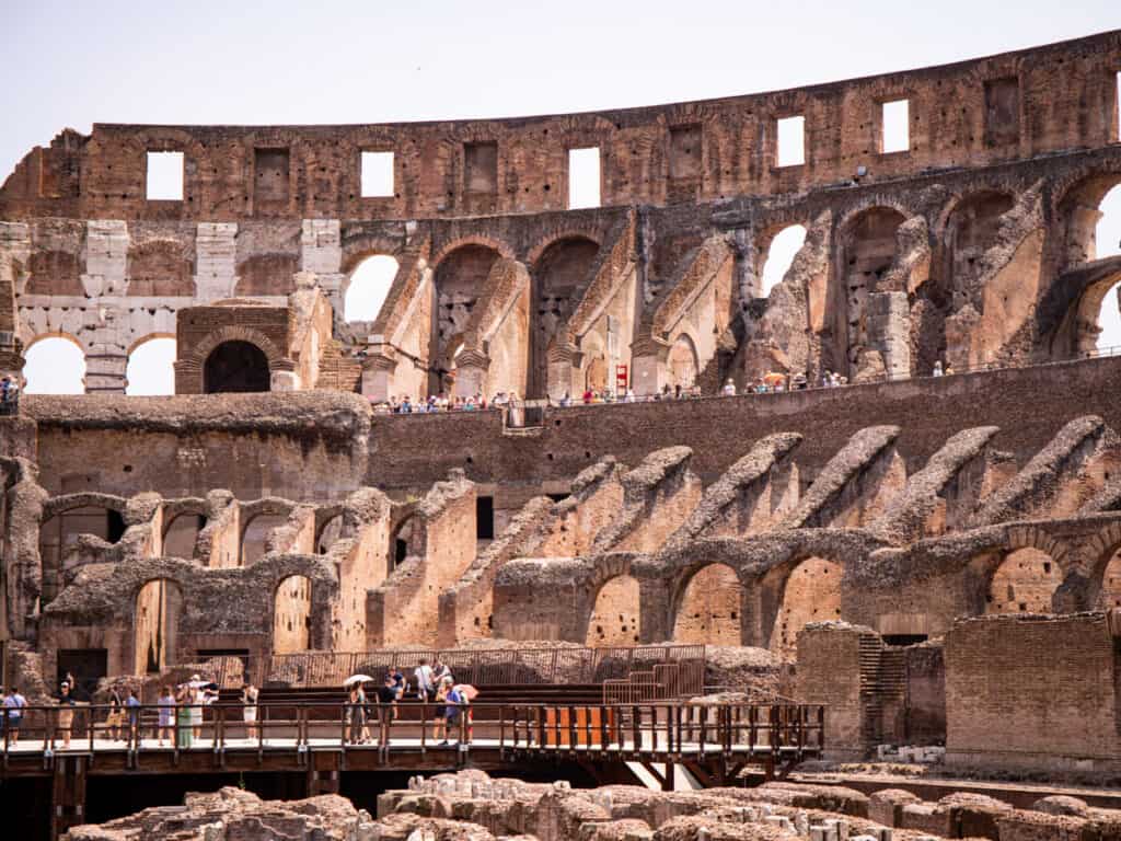 upper levels of the colossseum