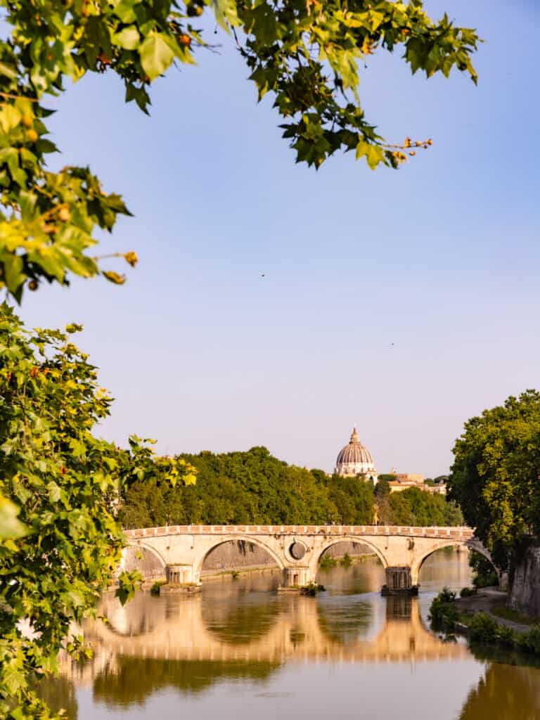 bridge over tiber river