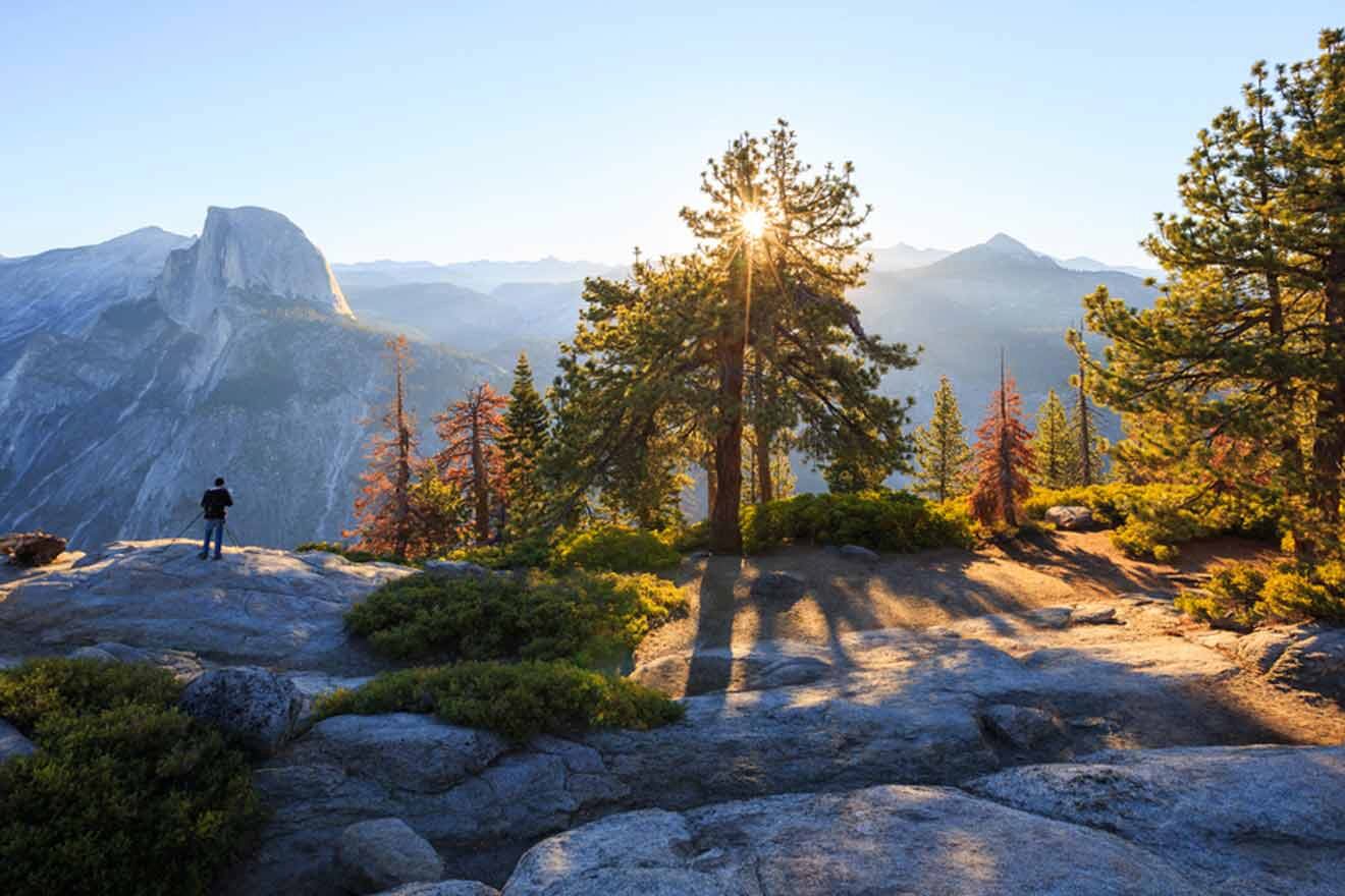 hiker at yosemite park