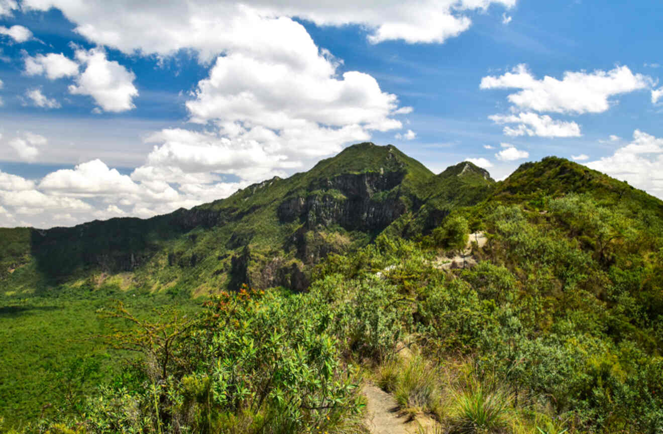 view of a mountain