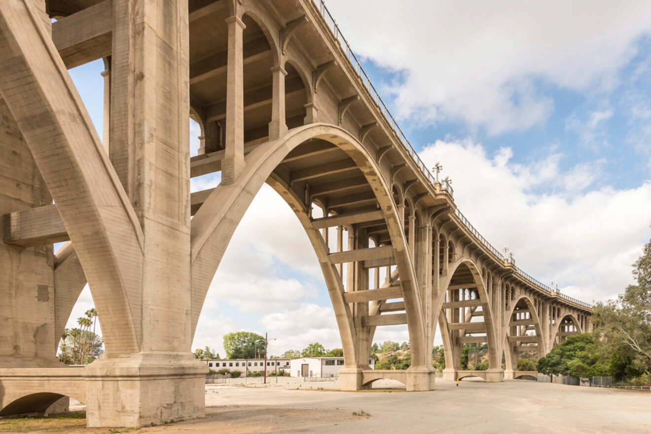 view of a bridge from below