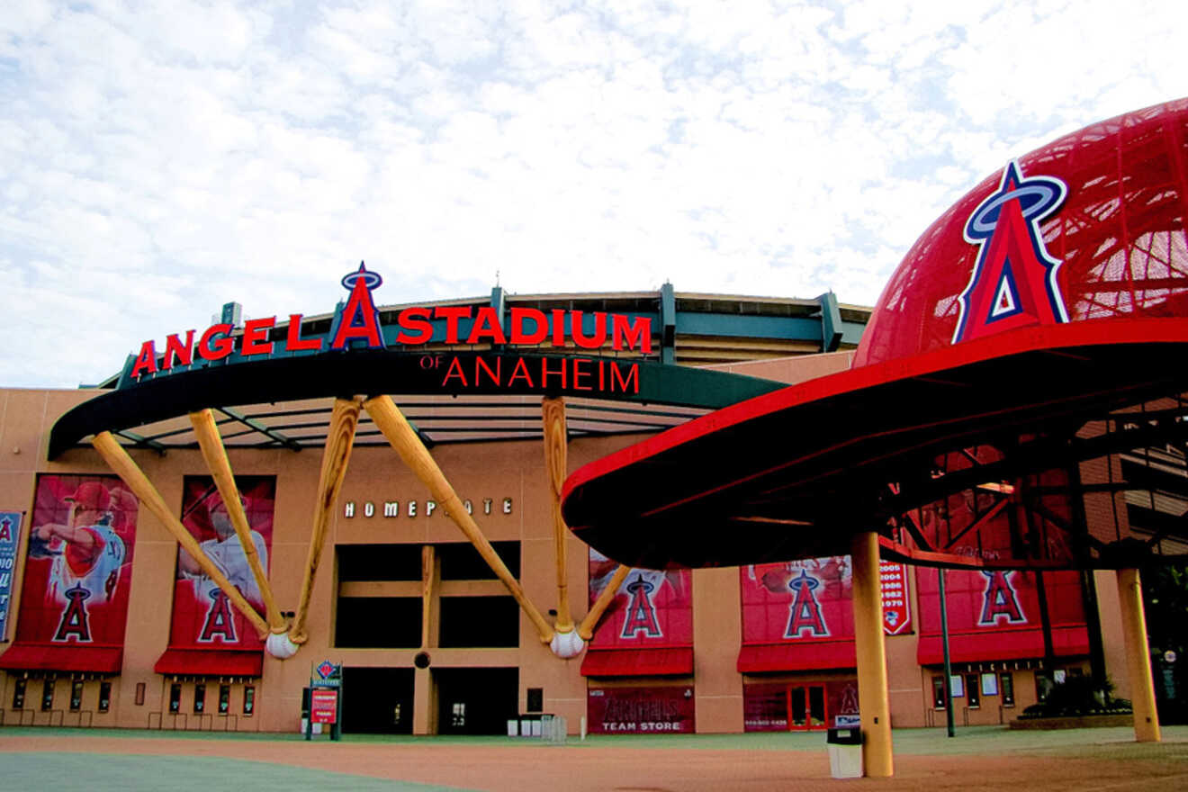 a stadium's entrance