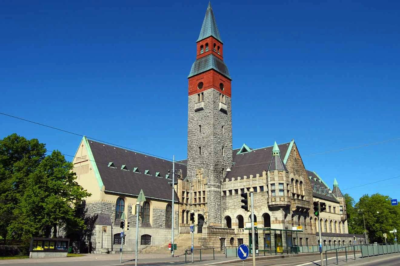 A large building with a tower on it.