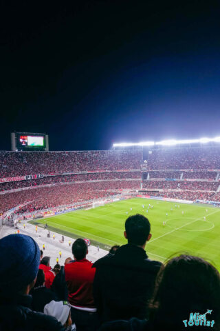 people watching a football (soccer) game