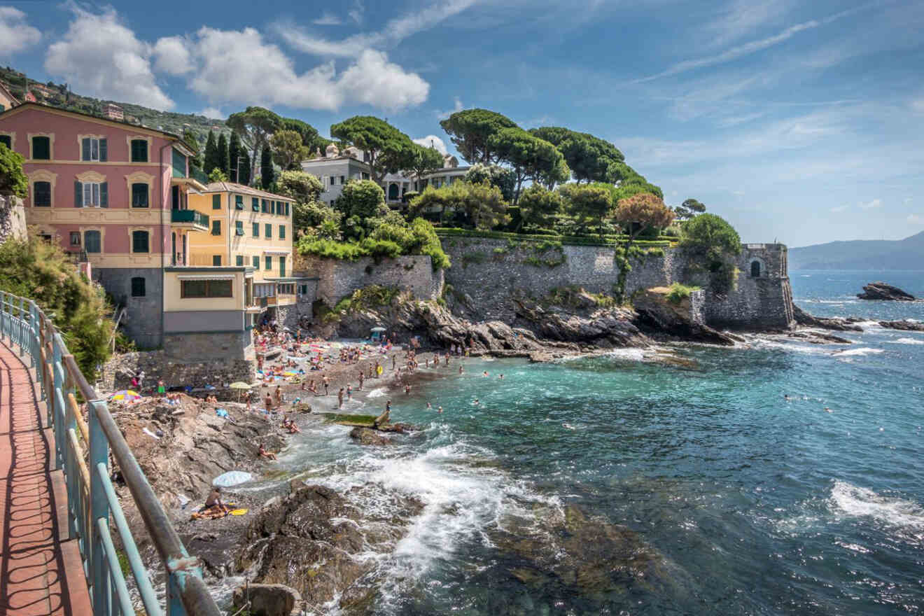 The coast of city in italy.