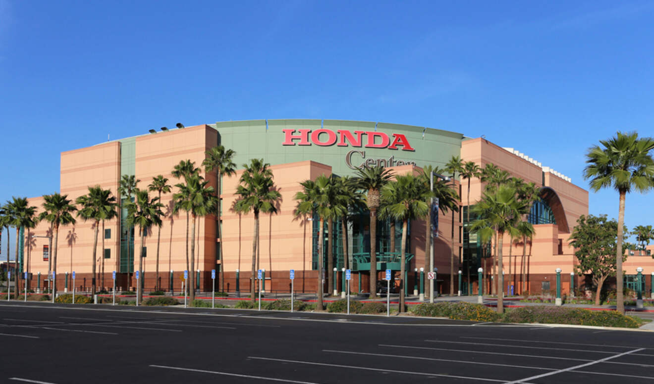 exterior of the honda center