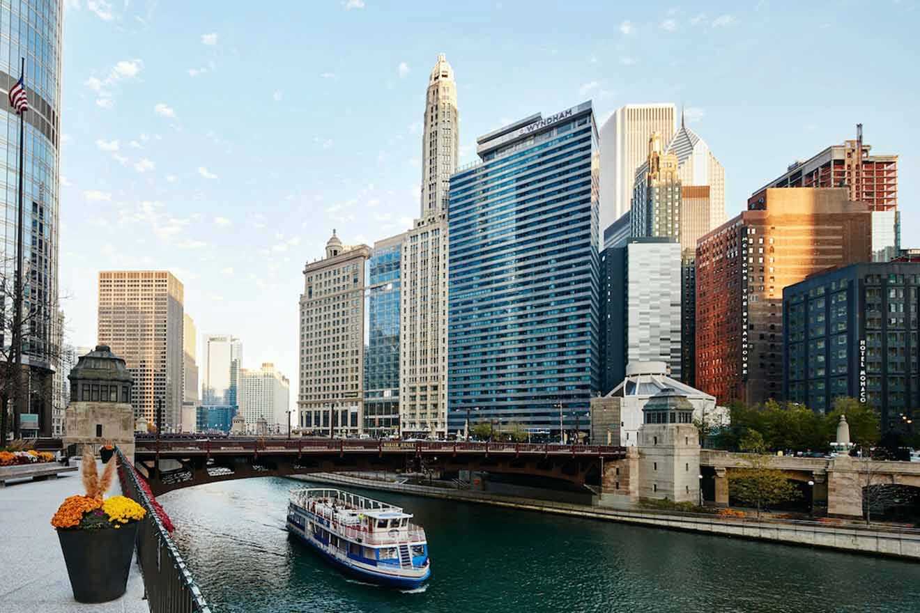 river next to tall buildings