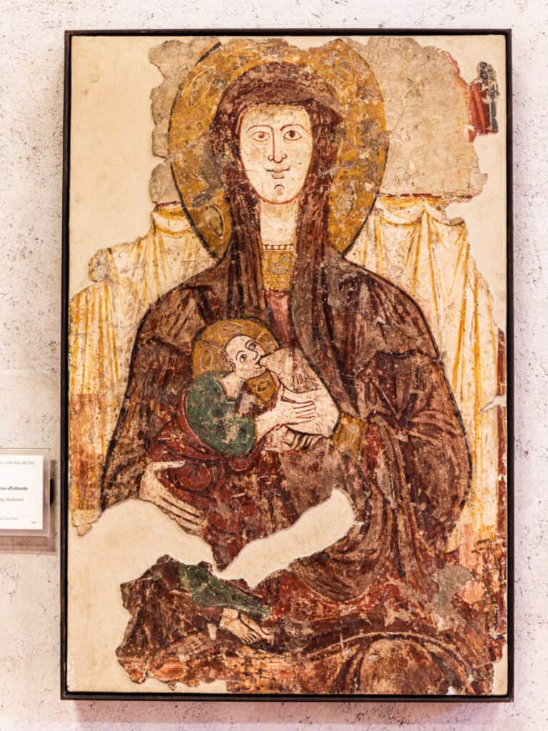 painting of mary holding jesus