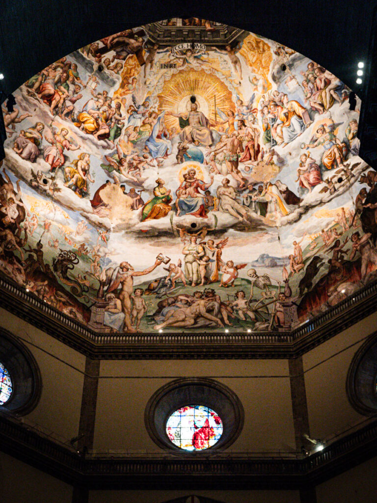 frescoes on underside of the dome of florence catherdral