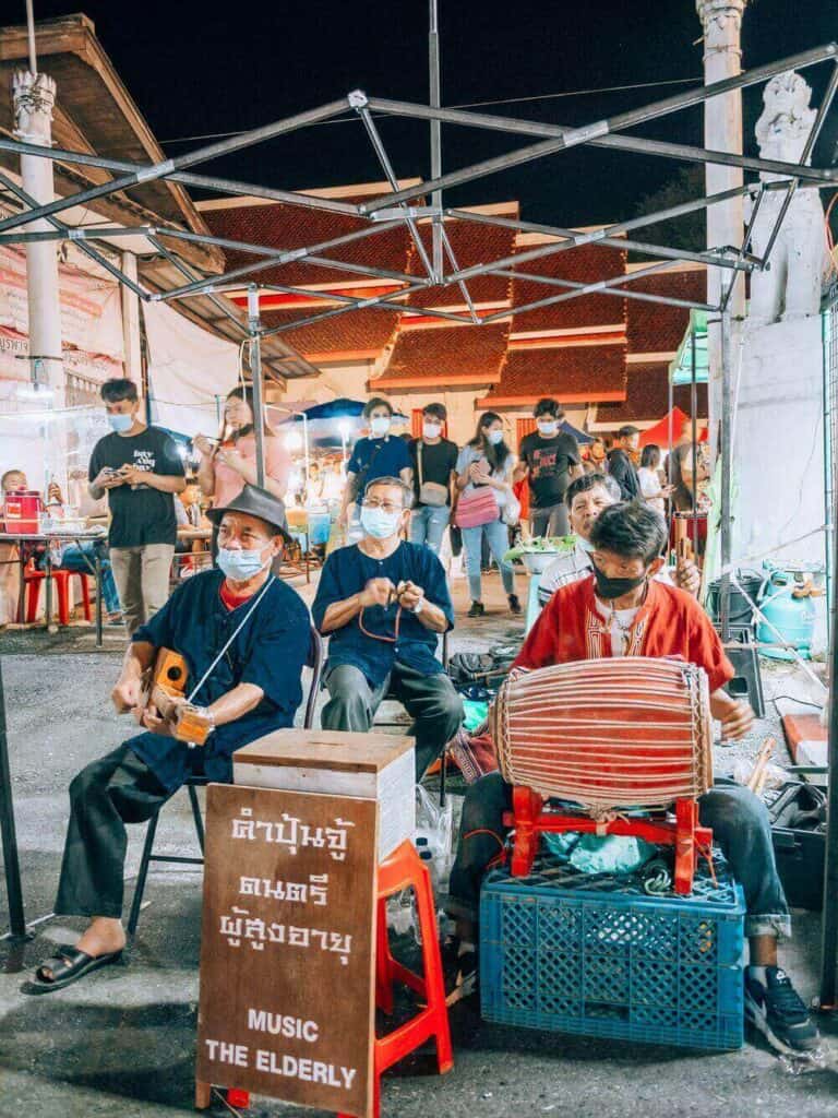 people in chiang mai playing instruments