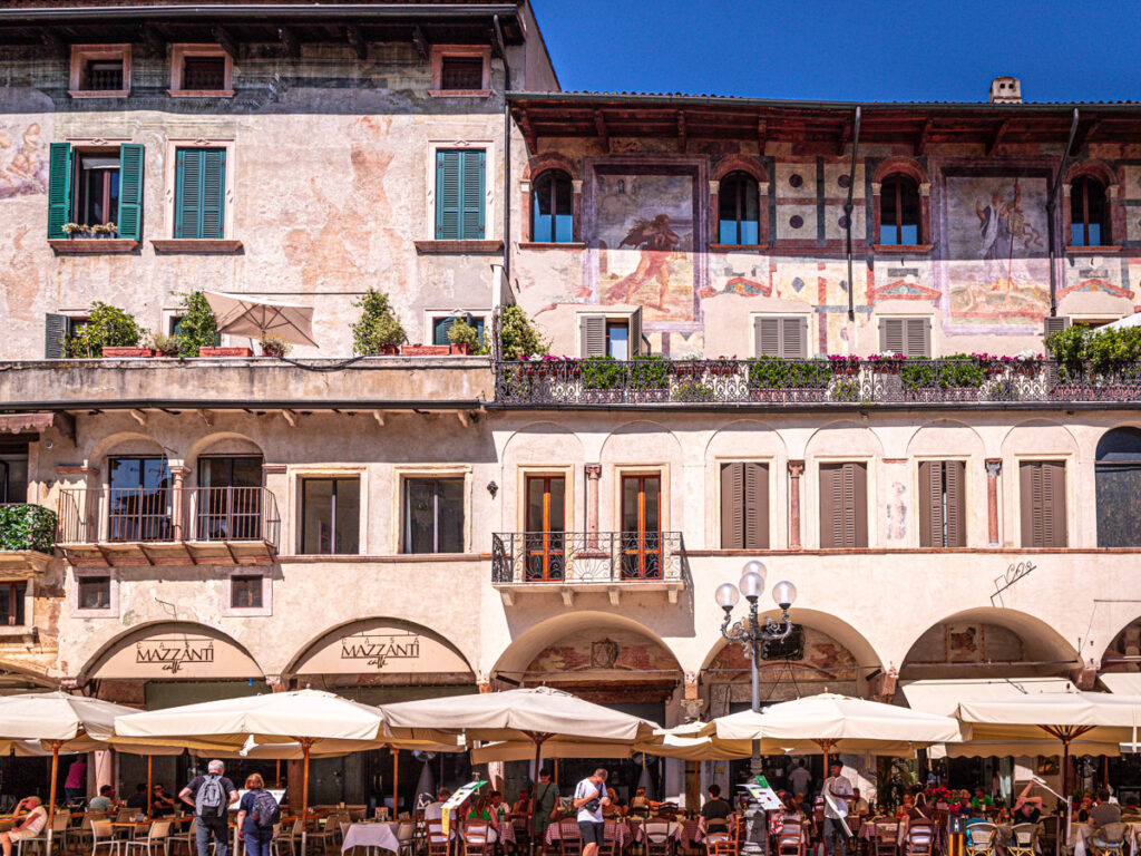 frescoes on outside of building