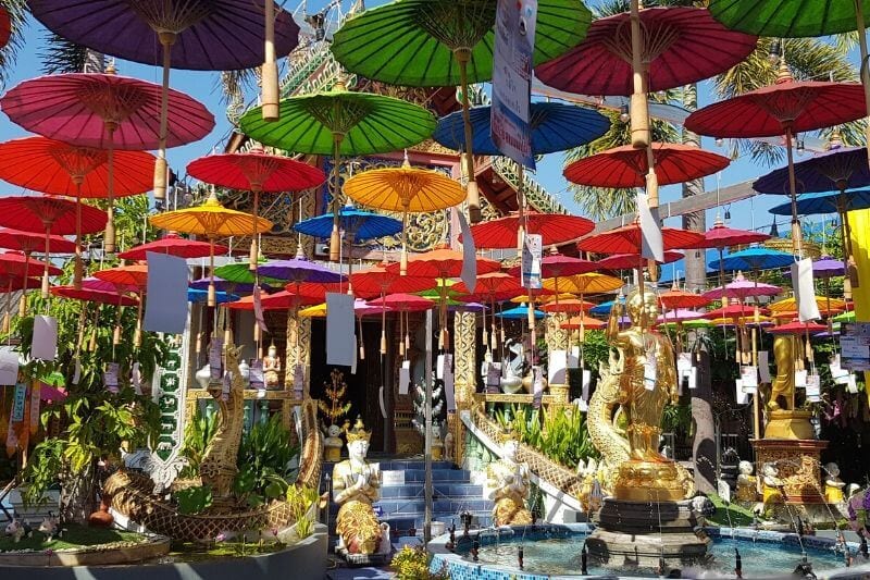 Wat Phra Pan Buddhist Temple Chiang Mai Thailand