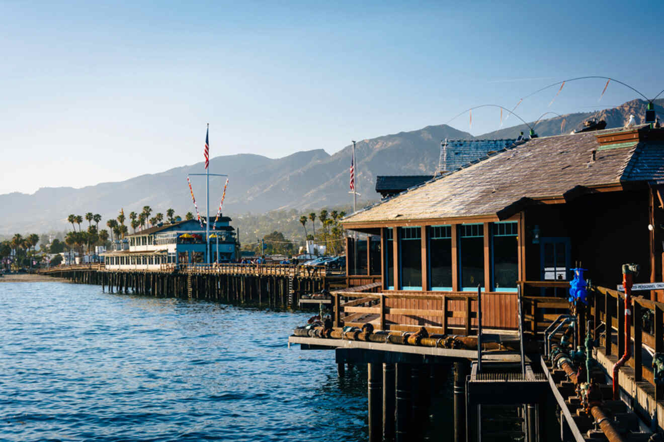 Santa barbara pier, california.