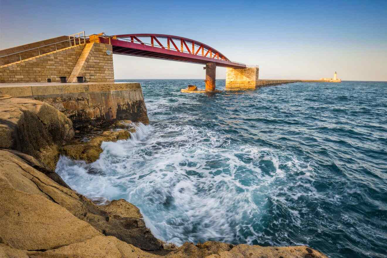 a bridge over water