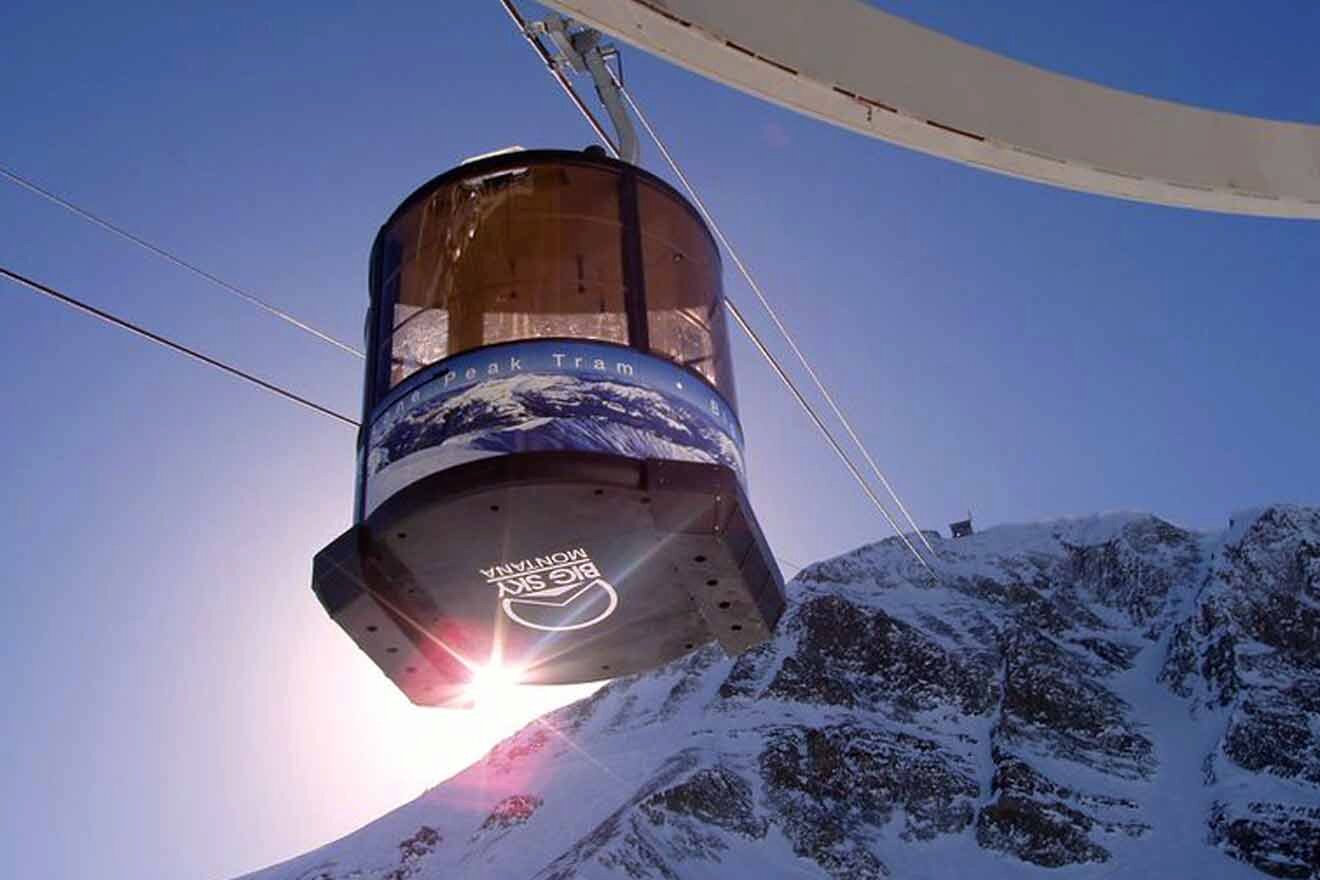 view of lone peak tram