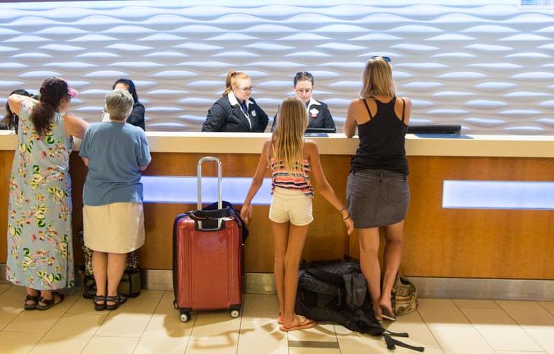 Disneyland hotel check in Anaheim