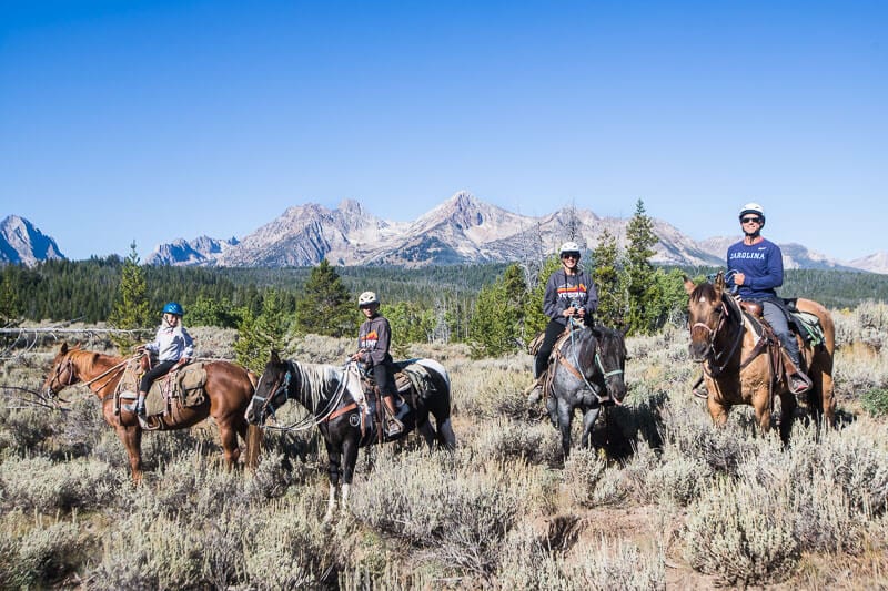 people on horses 