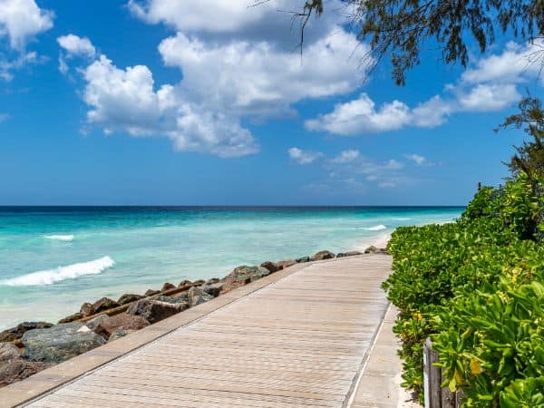 Richard Haynes Boardwalk beside blue sea