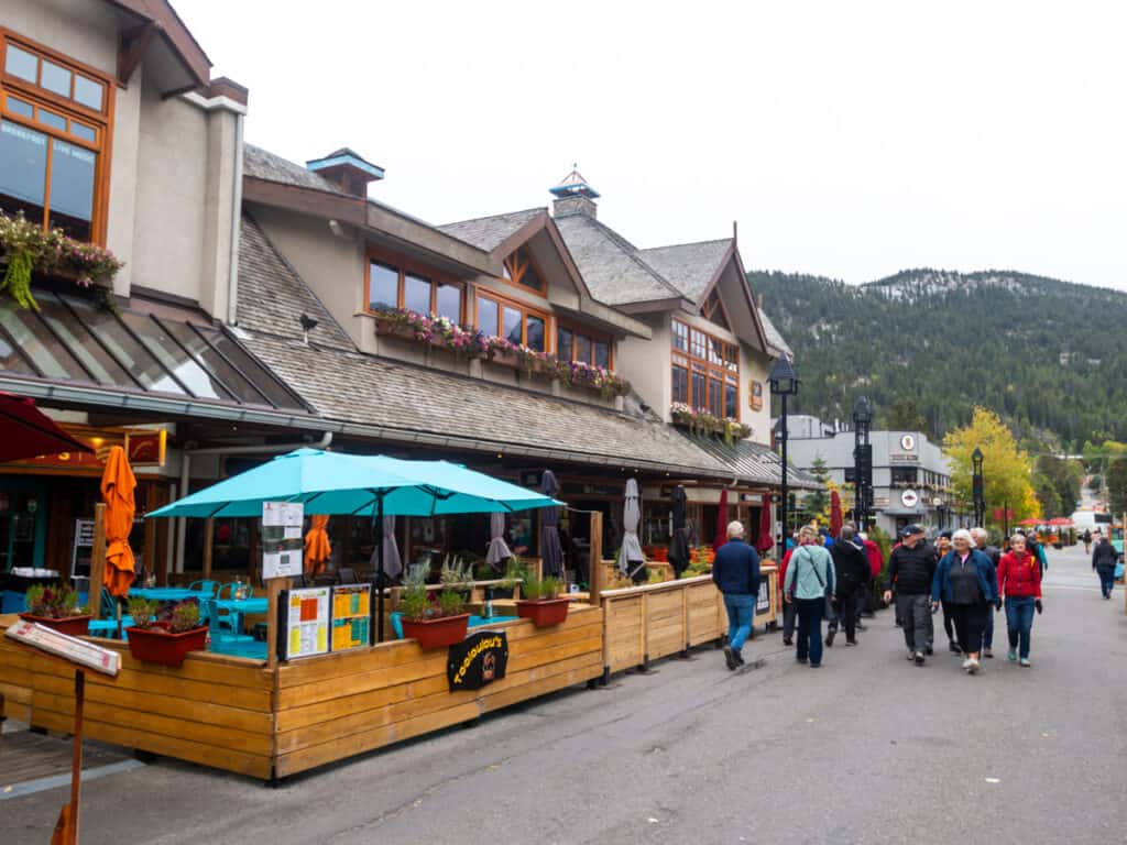 street in banff