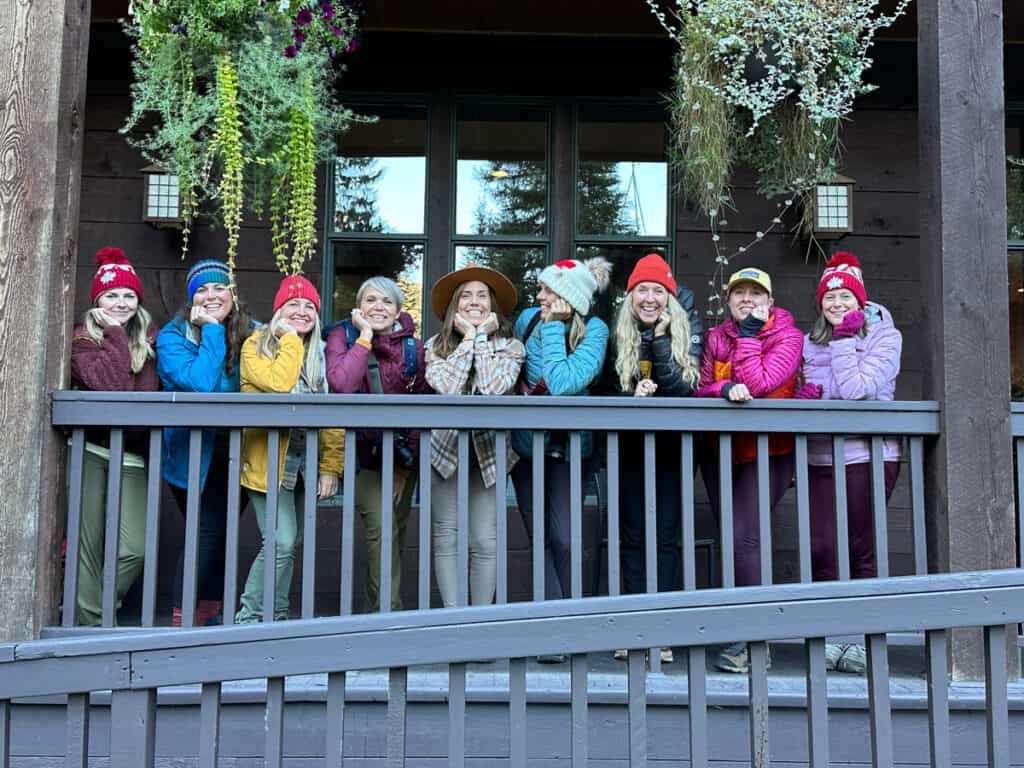 group of girls posing for camera