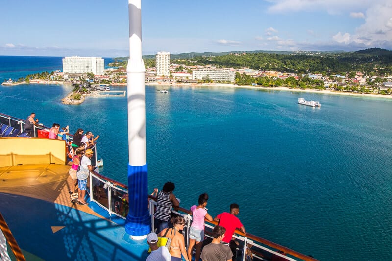 Ocho Rios in Jamaica viewed from Carnival Vista