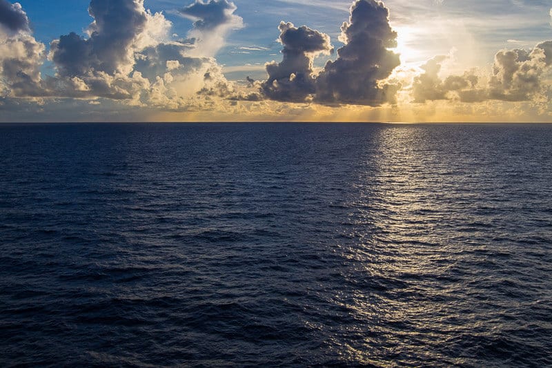 Sunrise from Carnival Vista