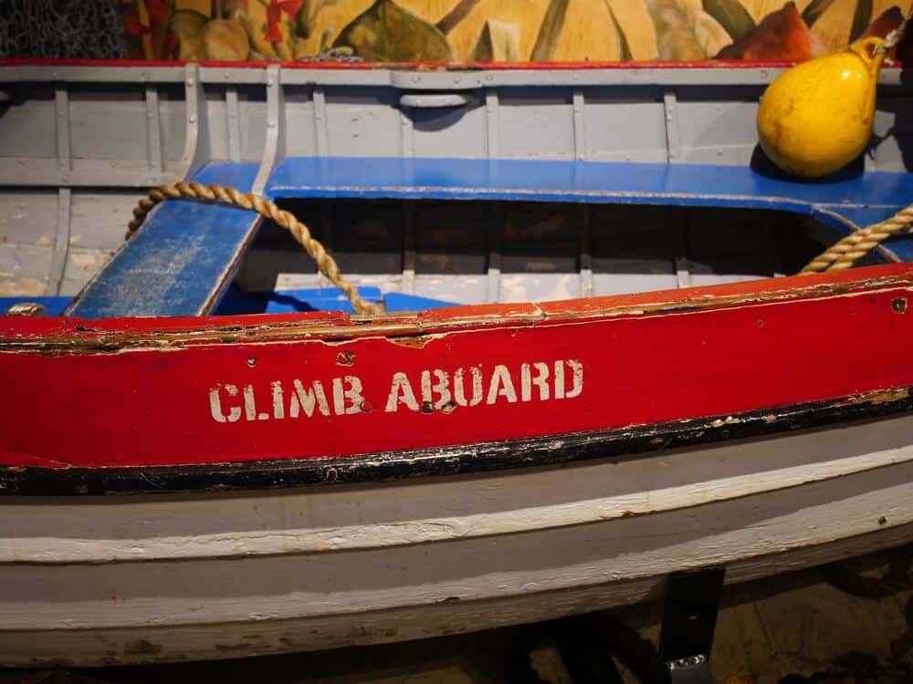 boat in museum