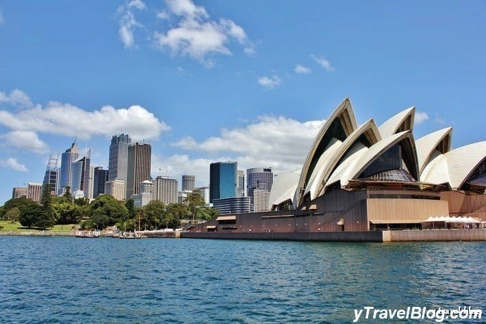 a city skyline along the water