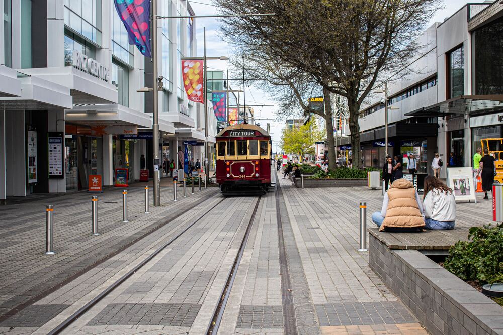 tram in christchurch