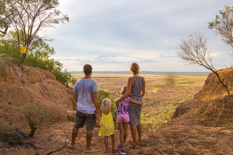 Stunning view from the Australian Age of Dinosaurs in Winton, Outback Queensland