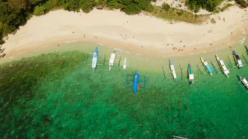 aerial of El Nido Boat Tours