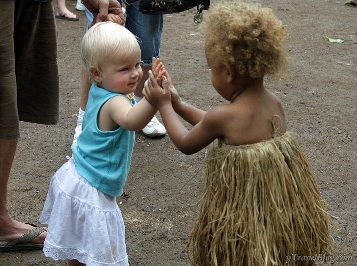 children holding hands