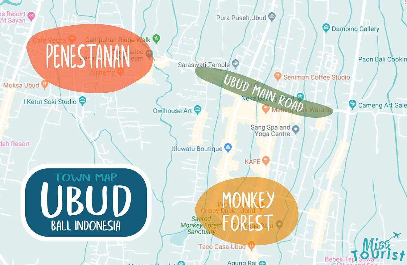 ubud map