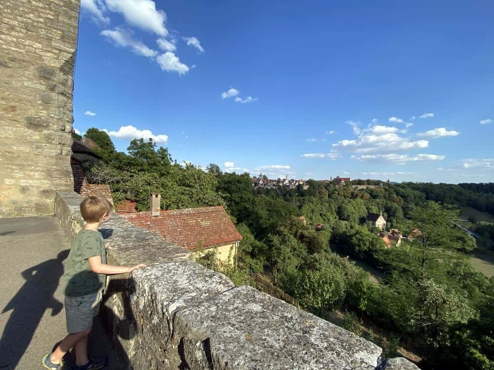 VIews from Burggarten in Rothenburg