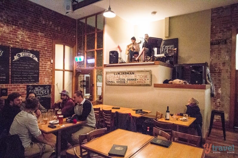 people eating inside restaurant