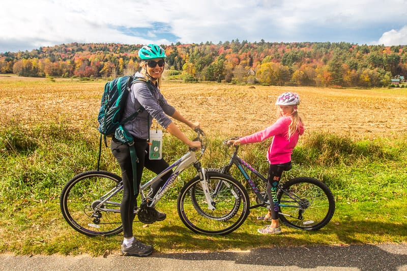 family friendly bike ride on the Stowe Recreation Path in Vermont New England (2)